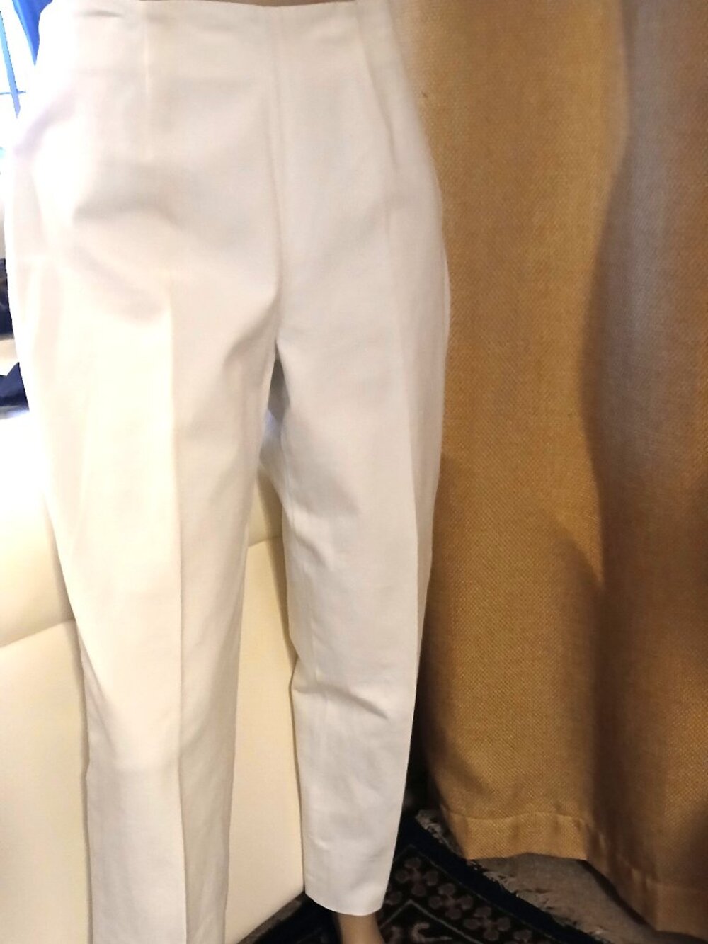 Eric Casual Side-Zipper/Side-Ankle Slits Pants
